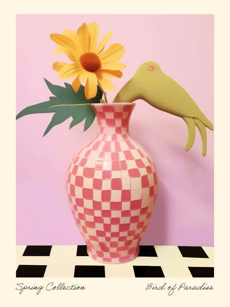 Spring Collection Bird Of Paradise Flower Vase 3