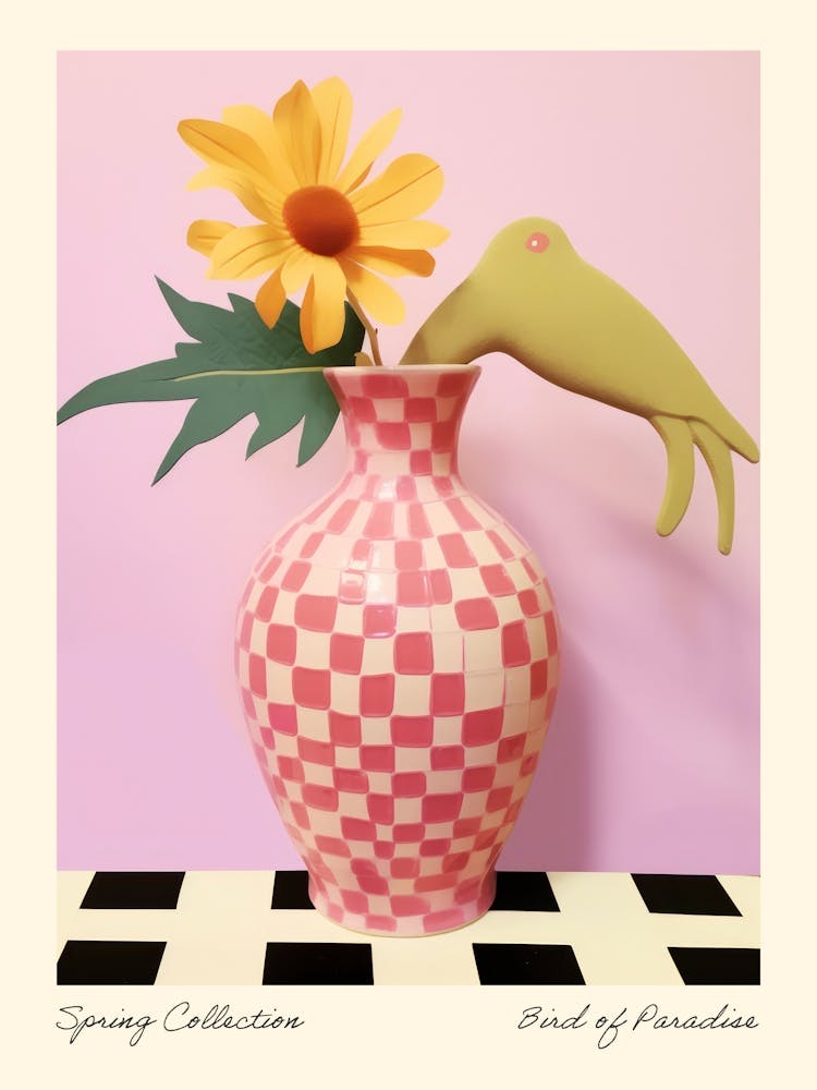 Spring Collection Bird Of Paradise Flower Vase 3