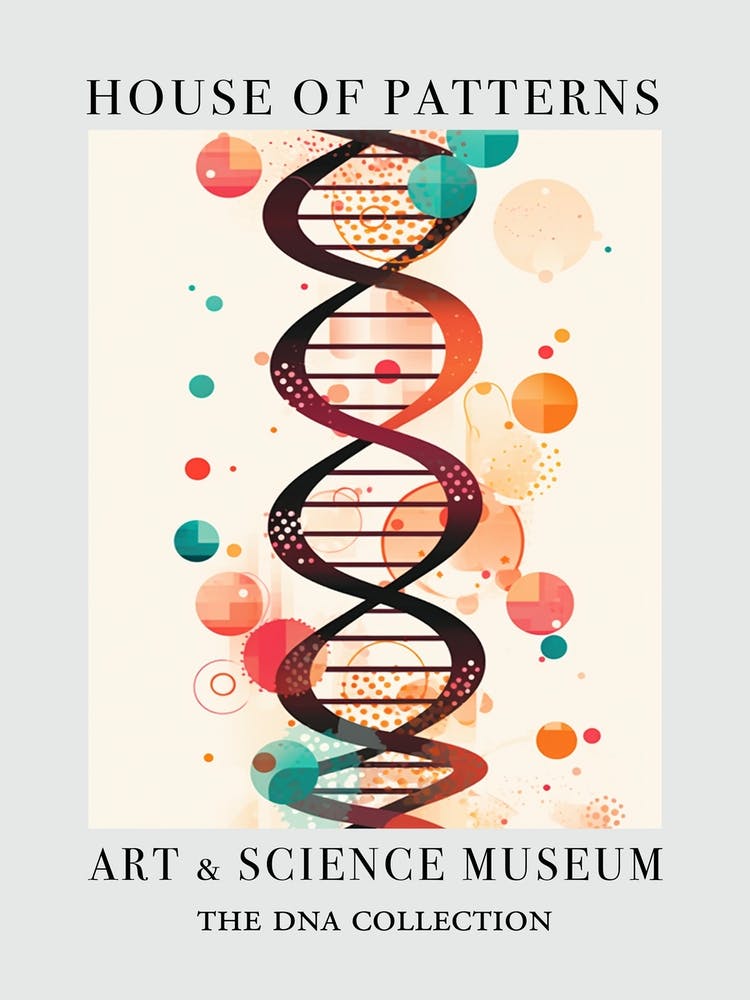 Dna Art Abstract Illustration 8 House Of Patterns