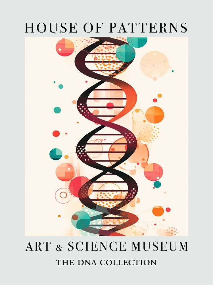 Dna Art Abstract Illustration 8 House Of Patterns