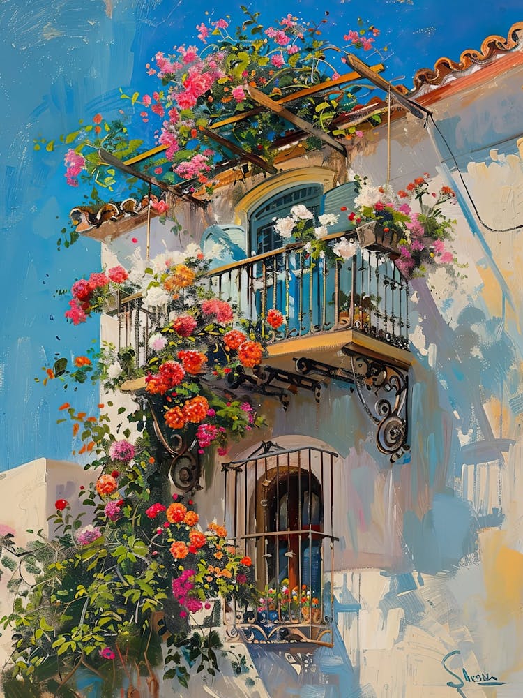 Balcony Painting In Almeria 2
