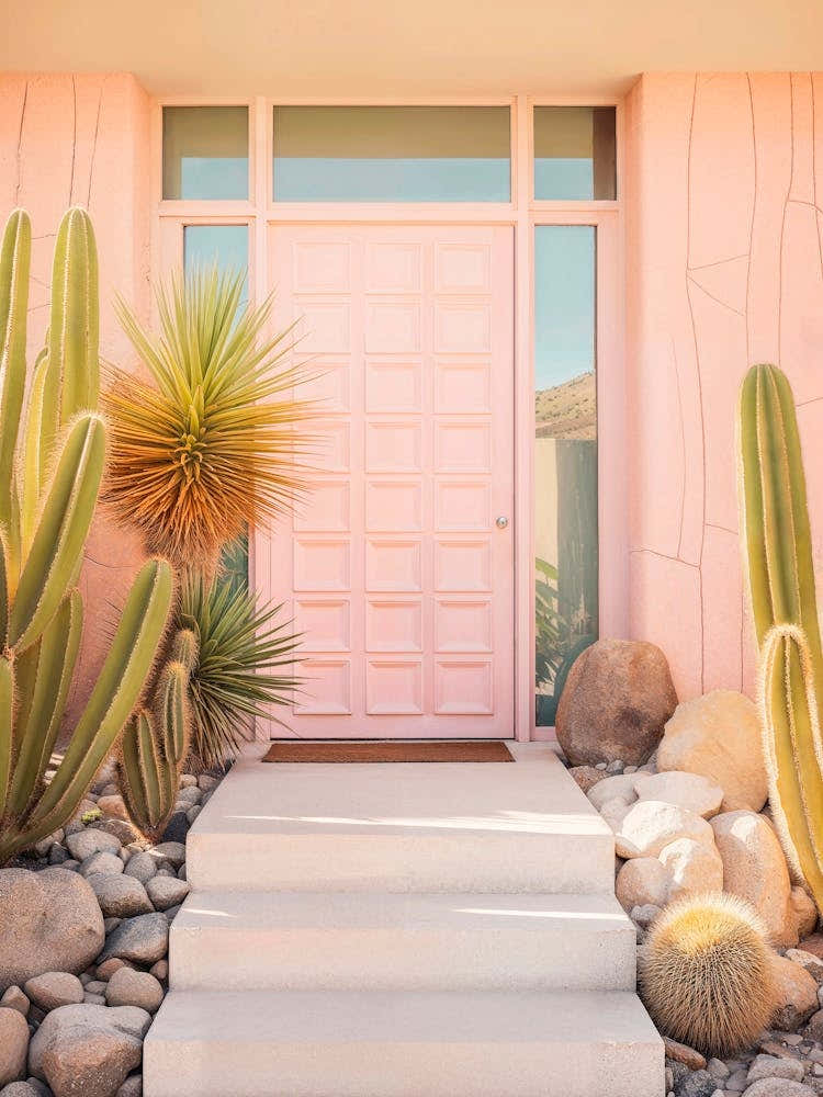 California Dreaming - Pink Mid-Century