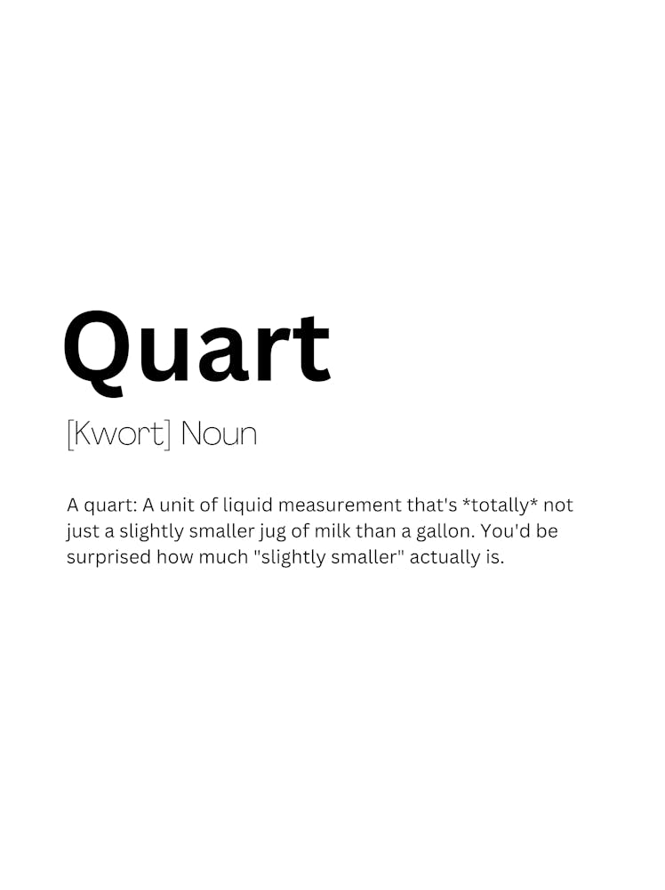 Quart Definition Meaning