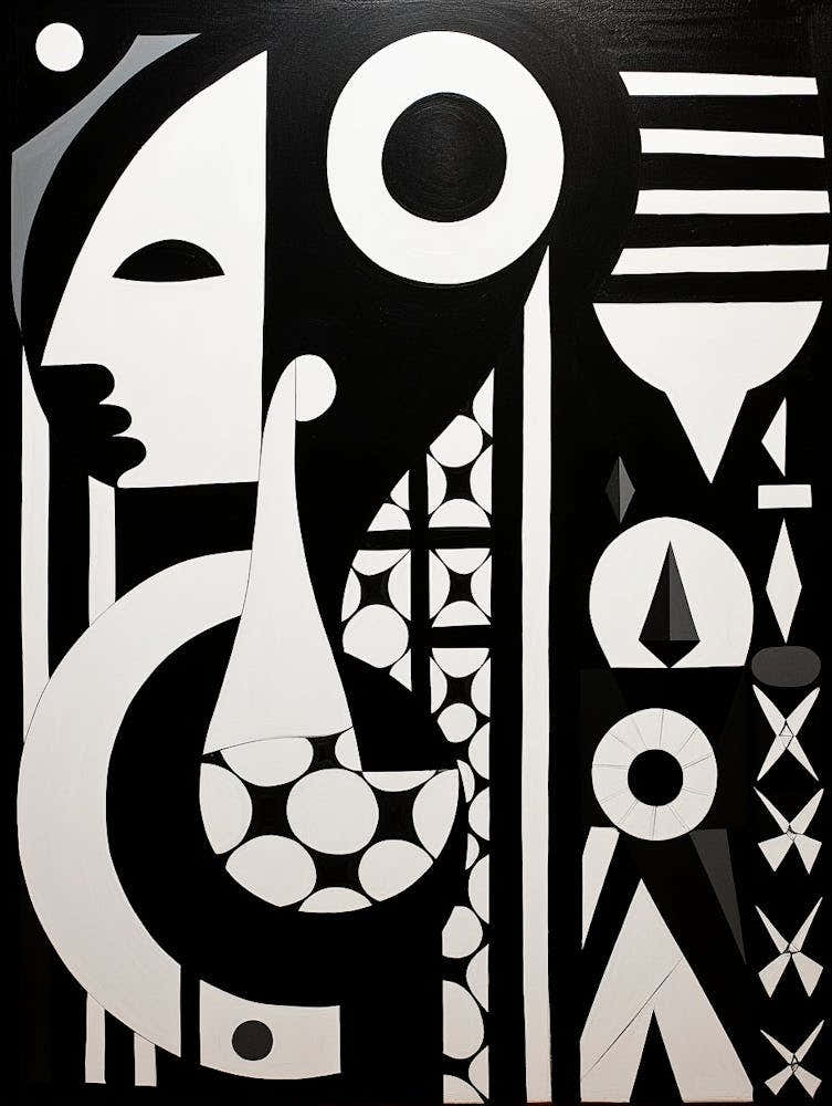 Whimsical Abstract Geometric Shapes 4