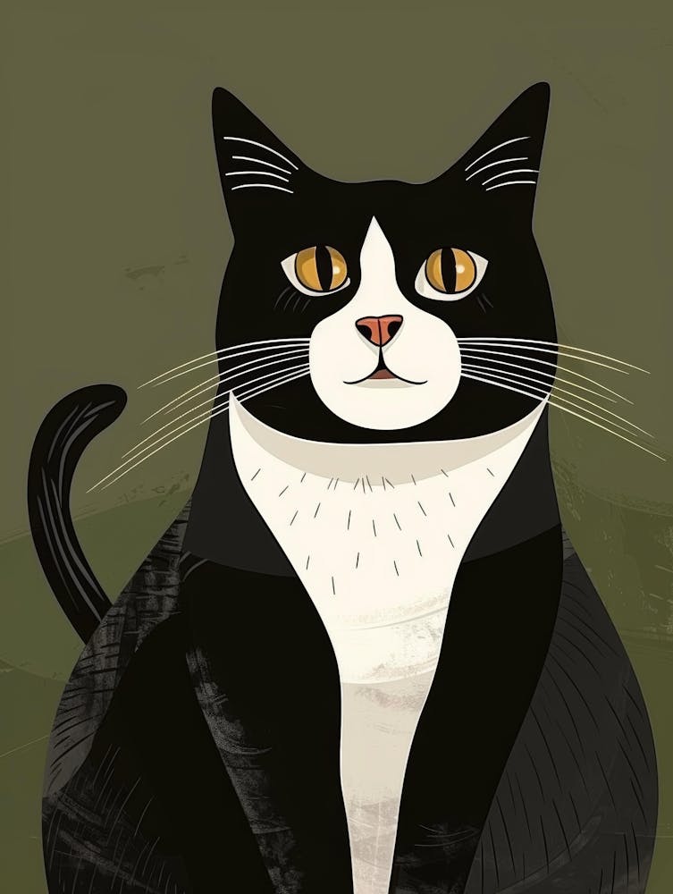 Black And White Cat 20