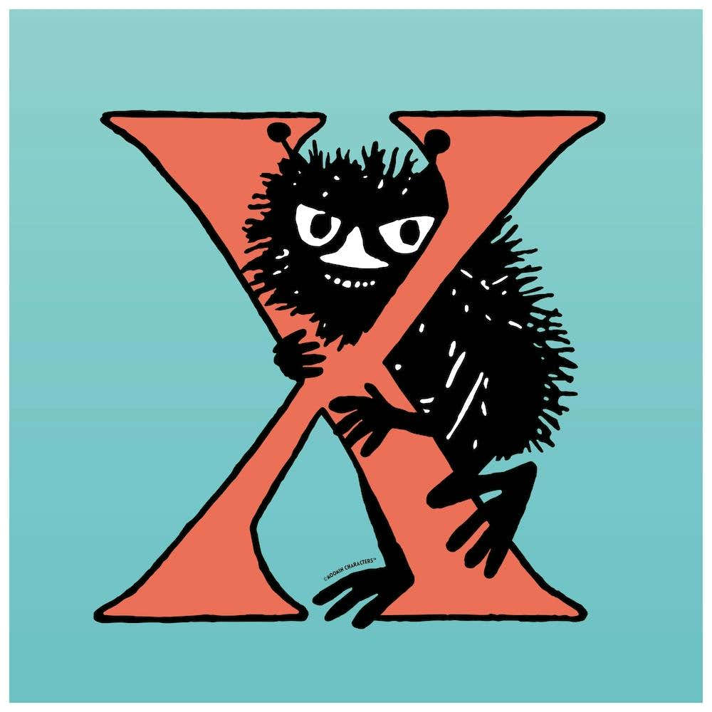 Moomin Collection Alphabet Letter X