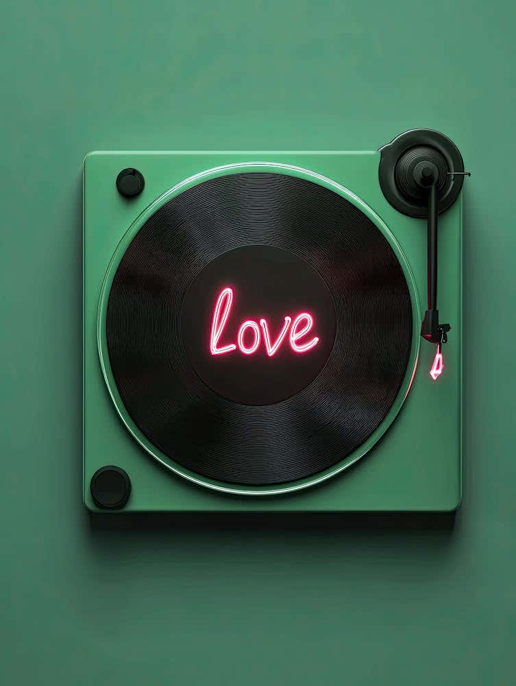 Love Songs Forever Vinyl Poster