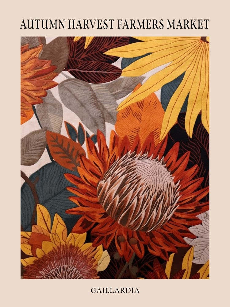 Fall Botanicals Gaillardia 1 Poster