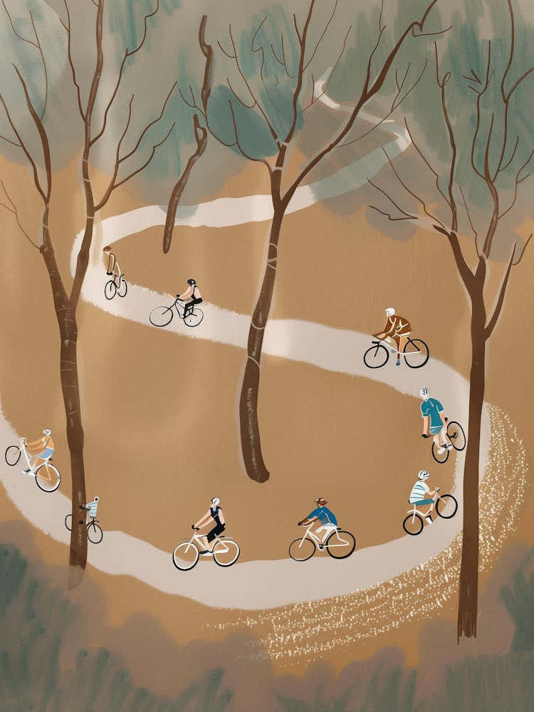 Bicycles In The Woods 4