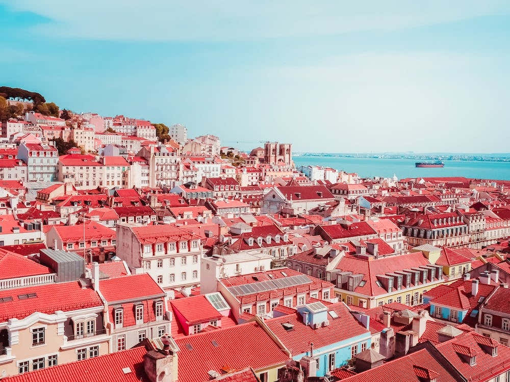 View On The Roofs Of Lisbon