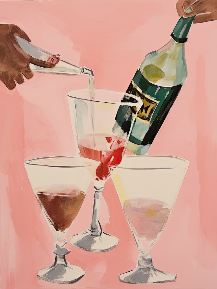Watercolor Cocktails