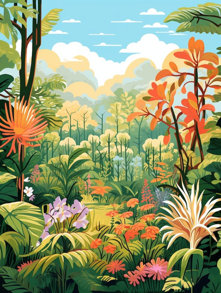 Jardin Botanique De Montreal Gardens Illustration 1