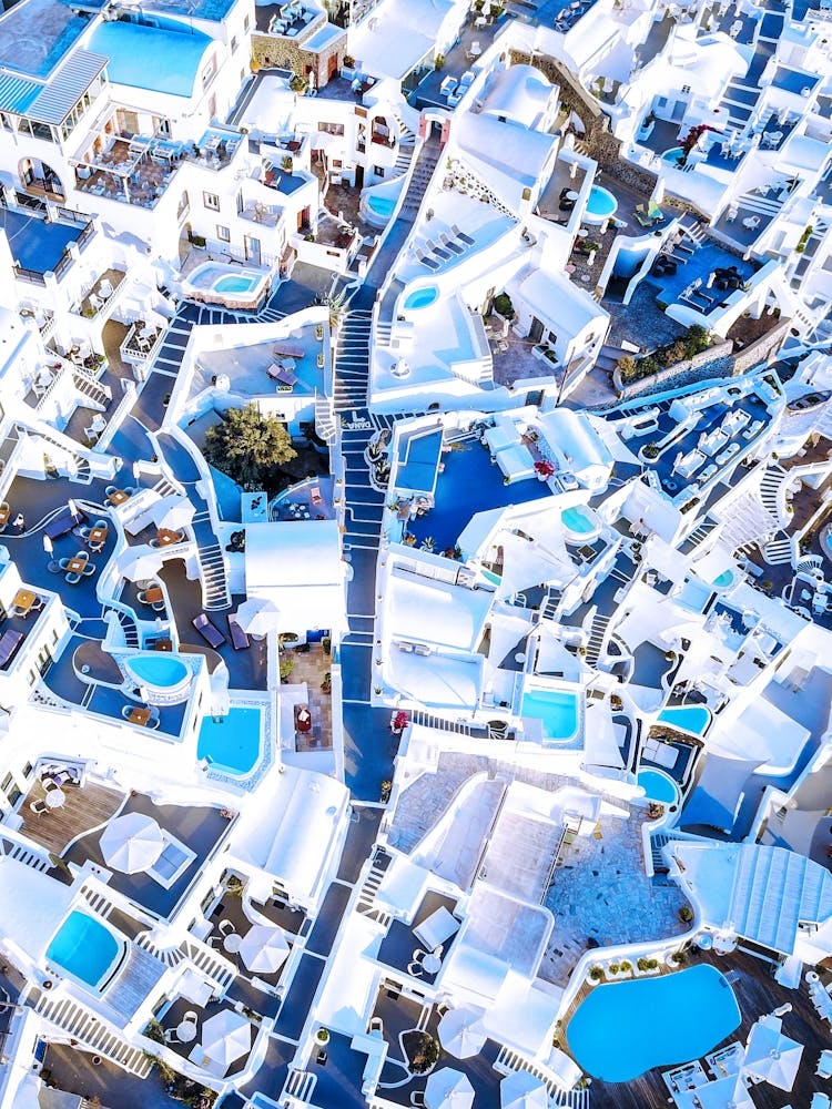 Santorini, Greece. Aerial view #2