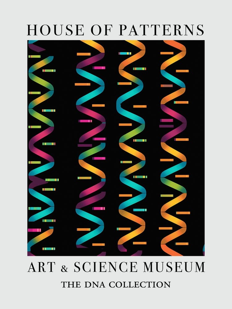 Watercolour Colour Lines Dna 7 House Of Patterns