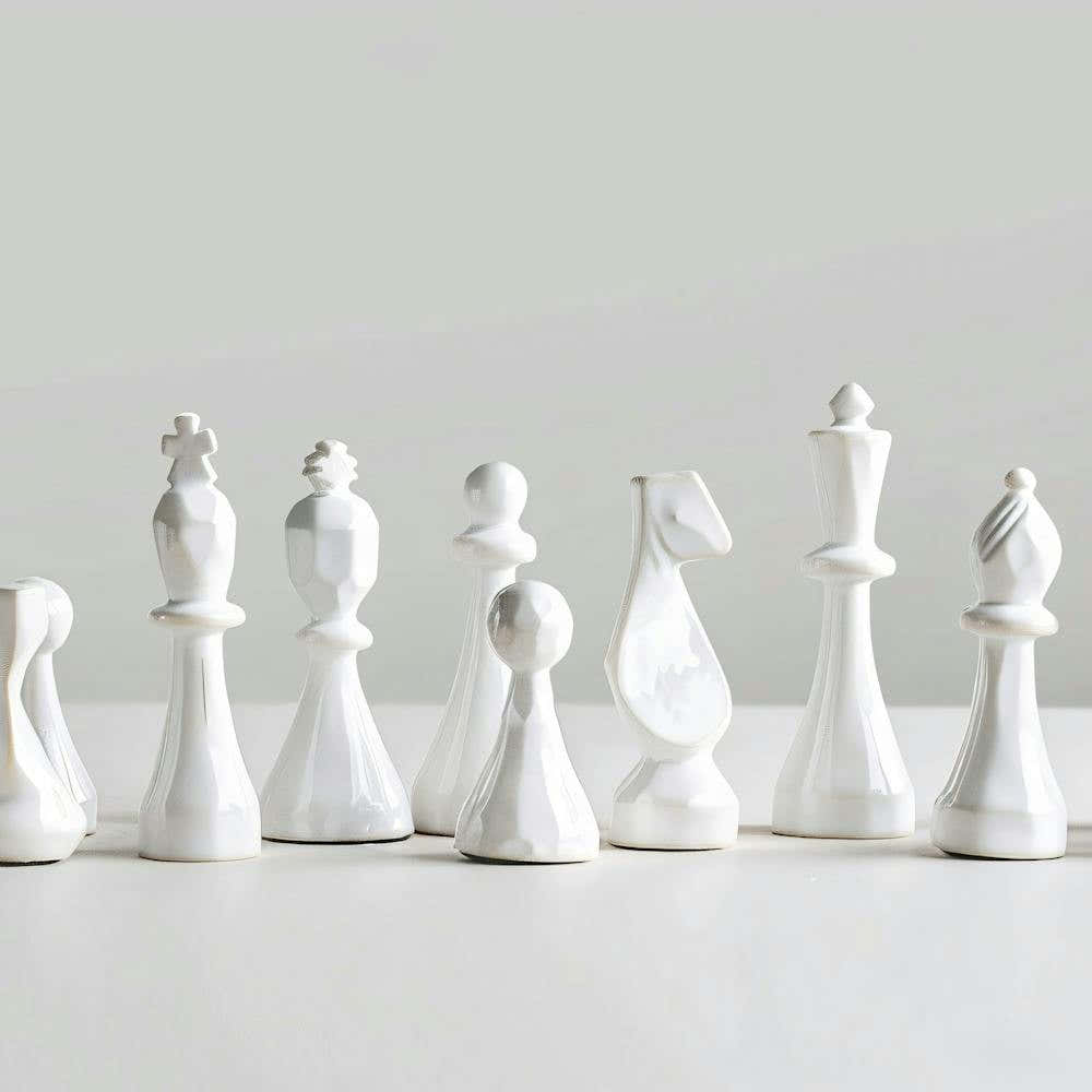 White Chess Pieces