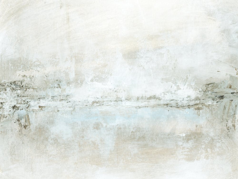 Haze - Neutral Gray Abstract Painting