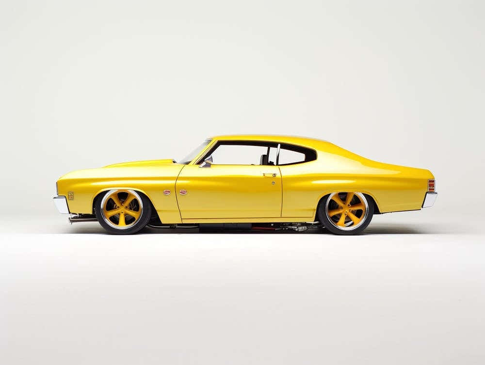 Toy Car 70 Chevelle Ss Yellow 2