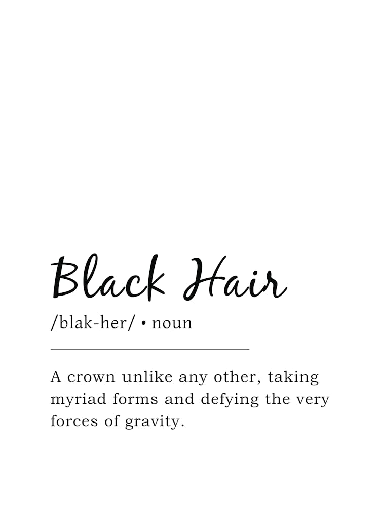 Black Hair Definition Print - Celebrating Afrocentric Beauty and Culture