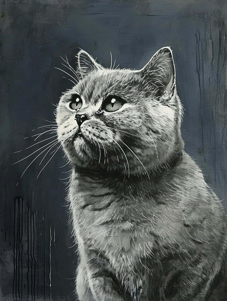 British Shorthair Relief Illustration 1