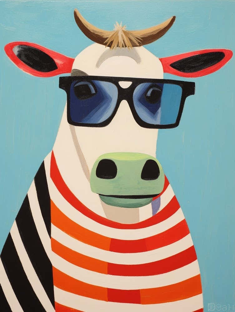 Little Cow 4 Wearing Sunglasses