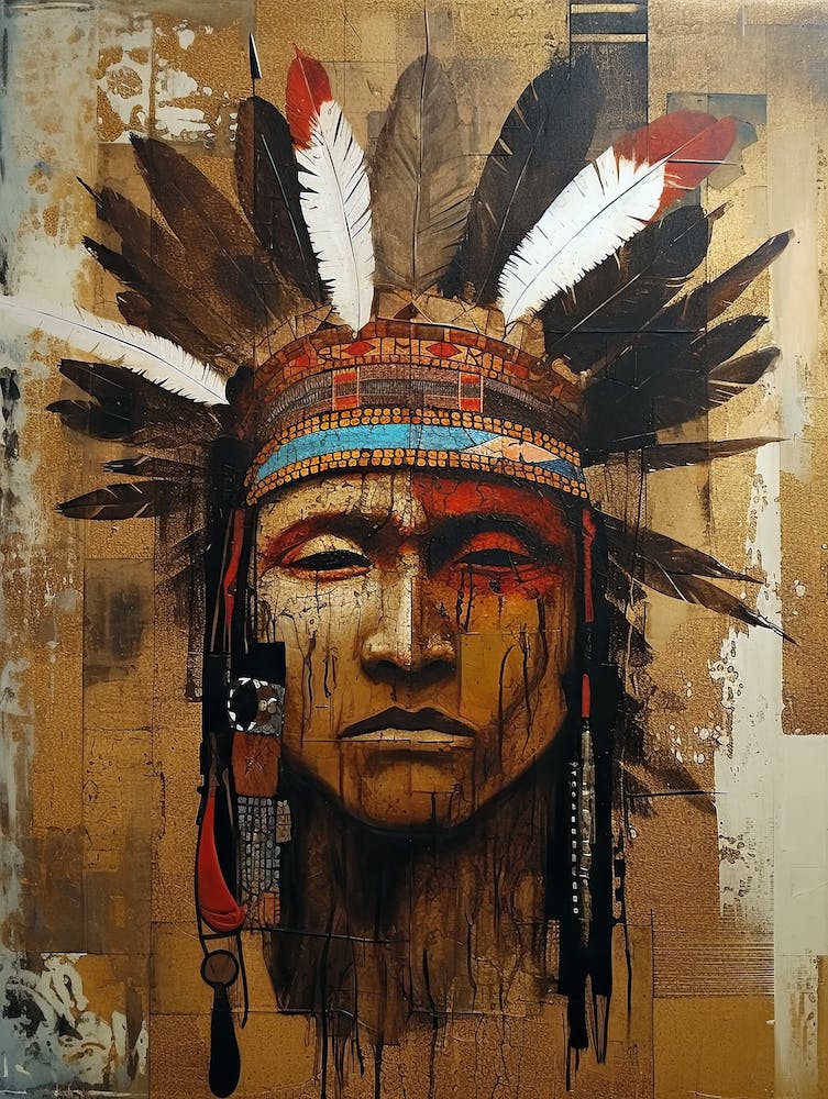 Harmony in Hues: Brushstrokes of Native American Soul
