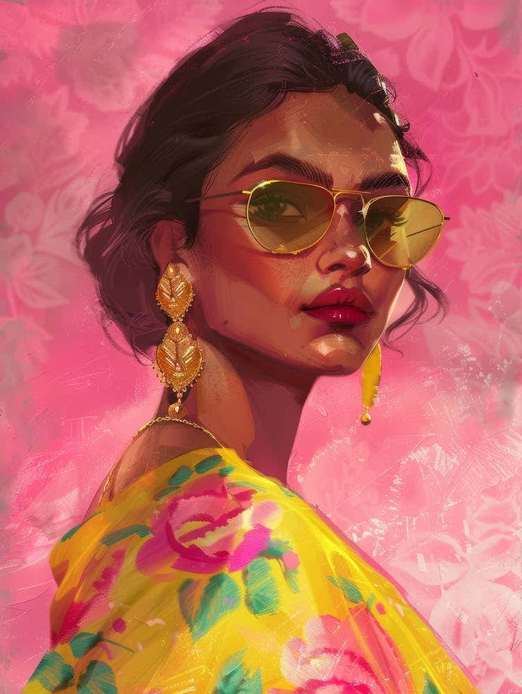 Asian Girl In Sunglasses