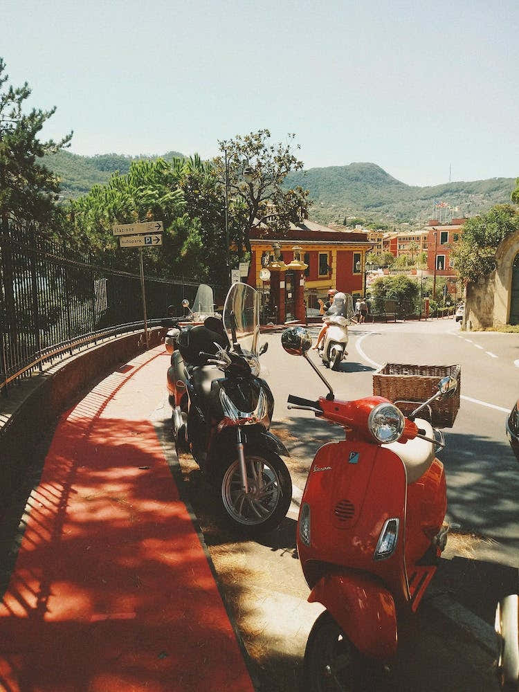 Italy And Vespa