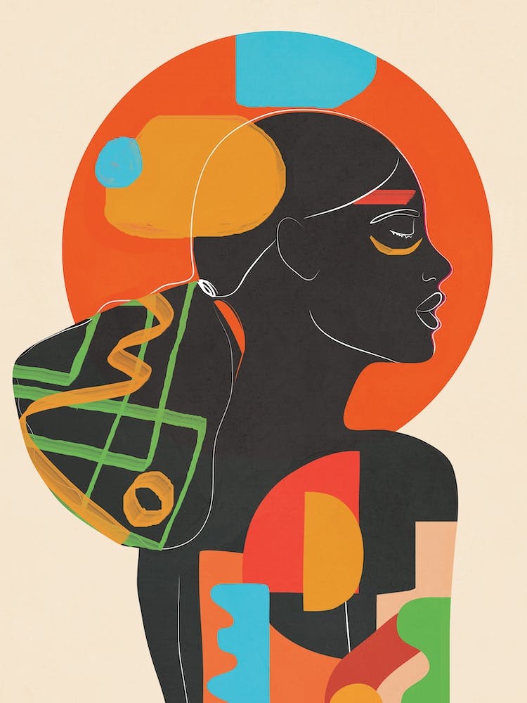 Modern Abstract Woman V