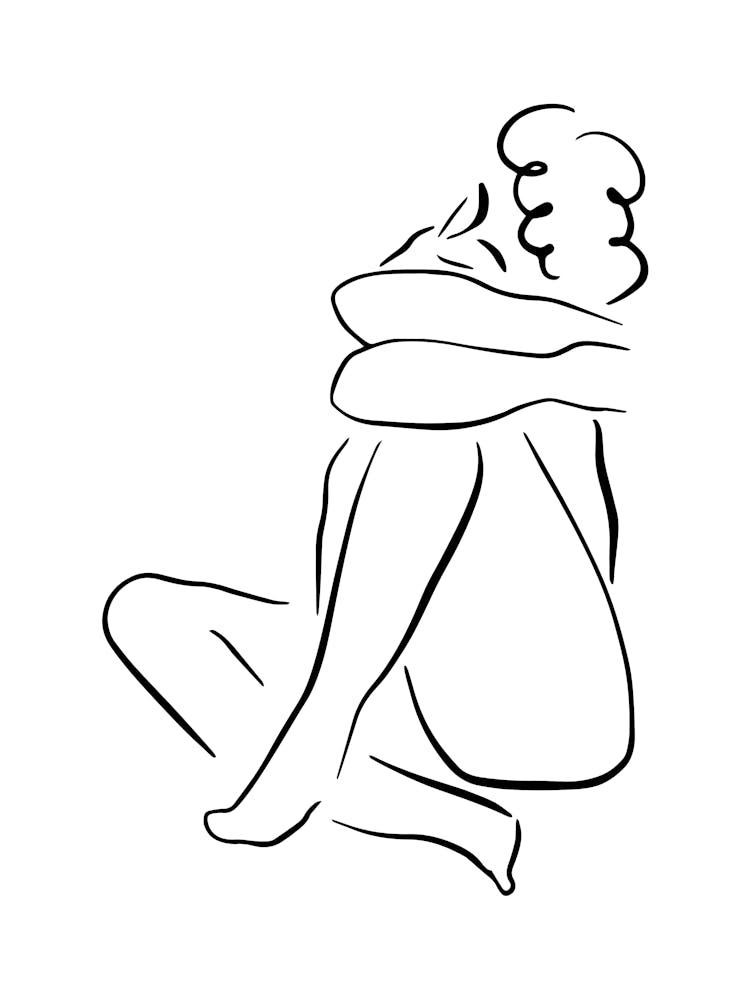 Line Drawing Of A Woman