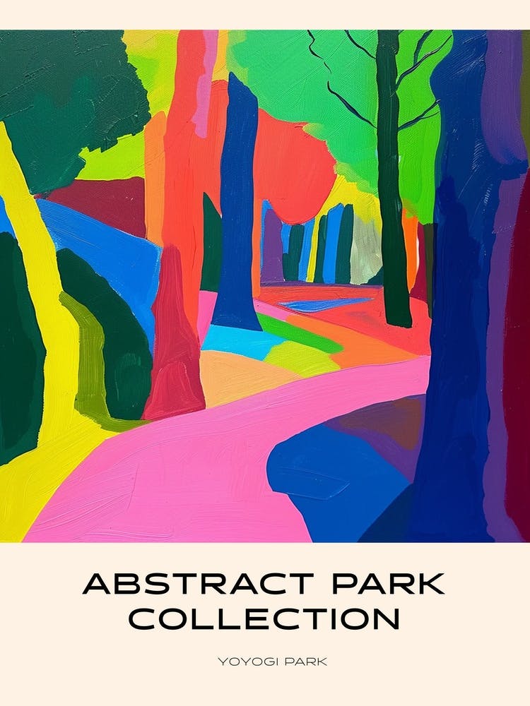 Abstract Park Collection Poster Yoyogi Park Hanoi 2
