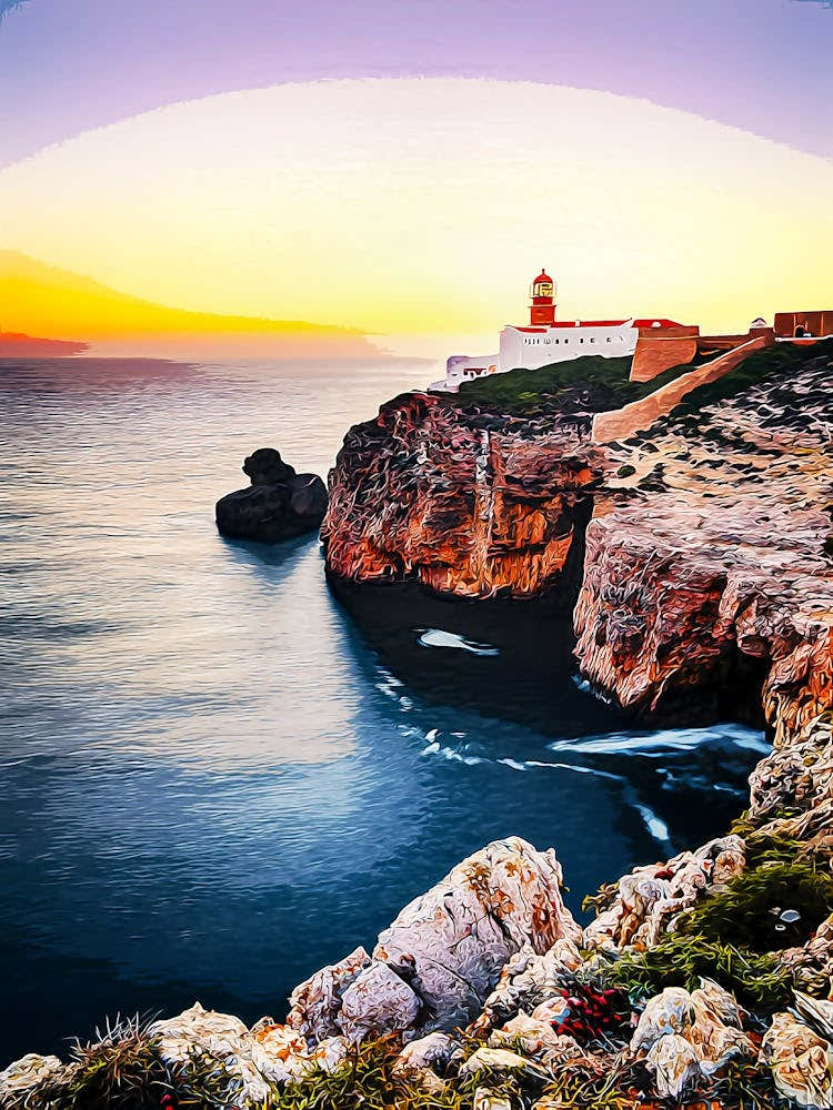Sagres Lighthouse, Algarve, Portugal