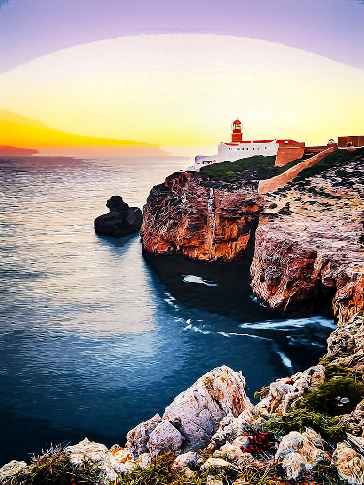 Sagres Lighthouse, Algarve, Portugal