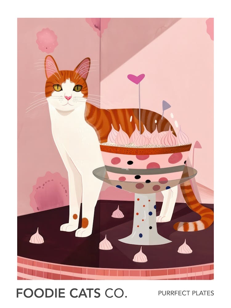 Foodie Cats Co Cat And A Trifle Cake 5