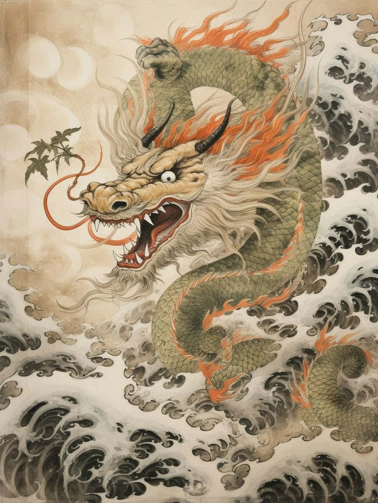 Japanese Dragon Illustration 3
