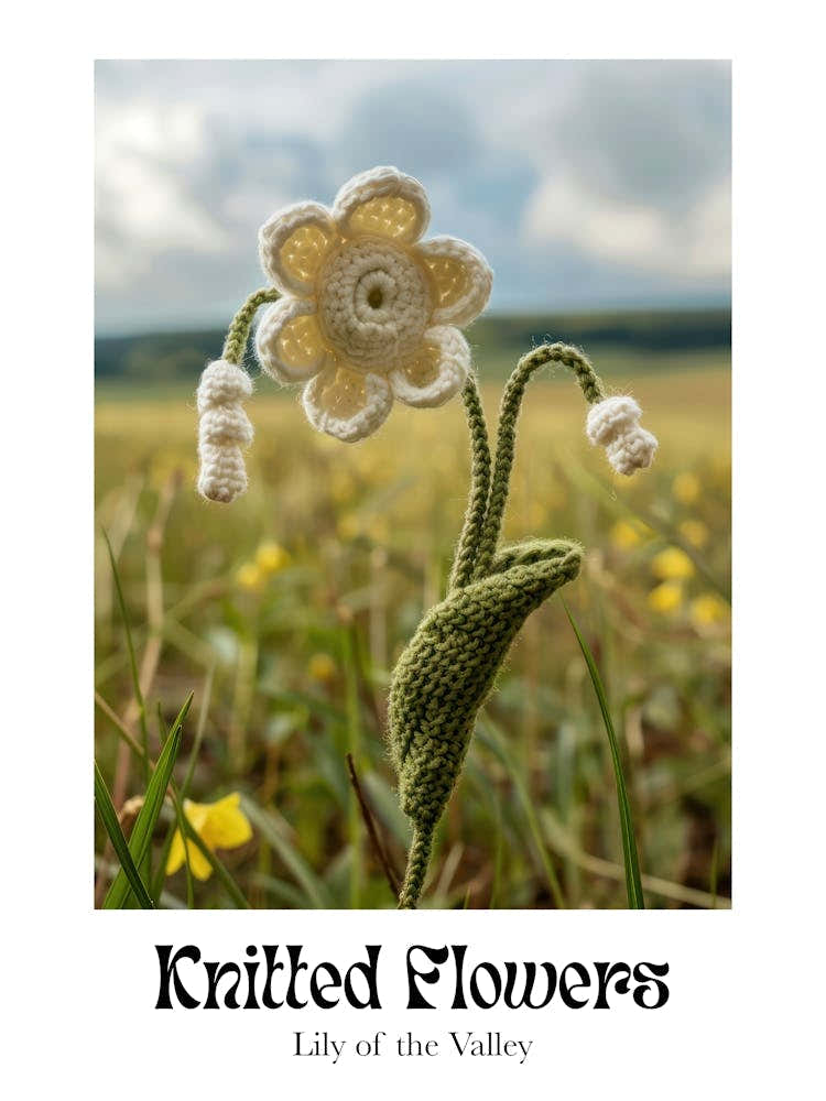 Knitted Flowers Lily Of The Valley 2