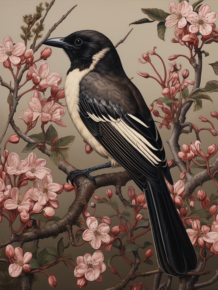 Dark And Moody Botanical Magpie 6