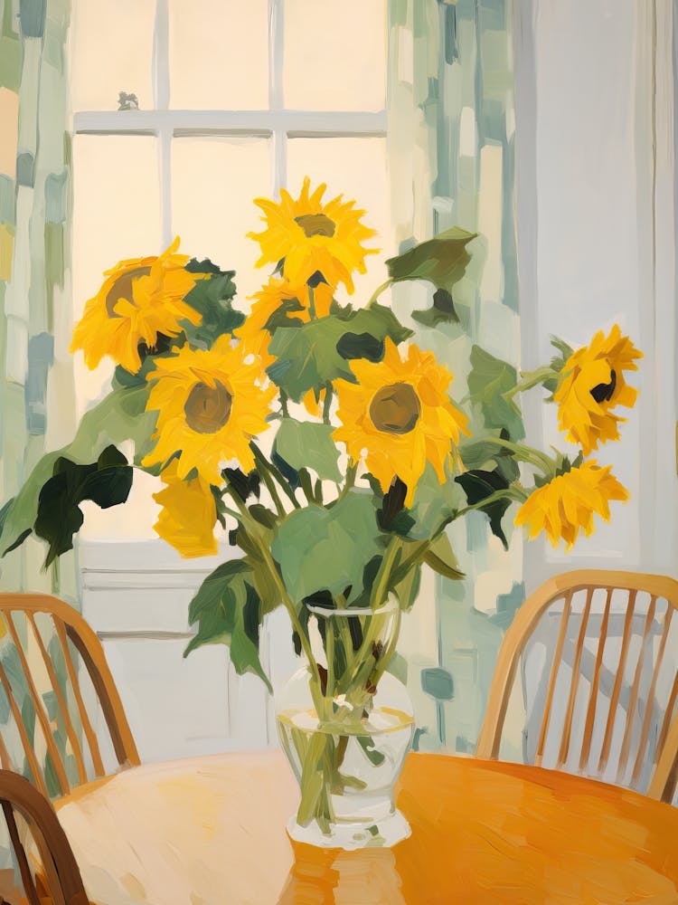 Sunflowers In A Vase