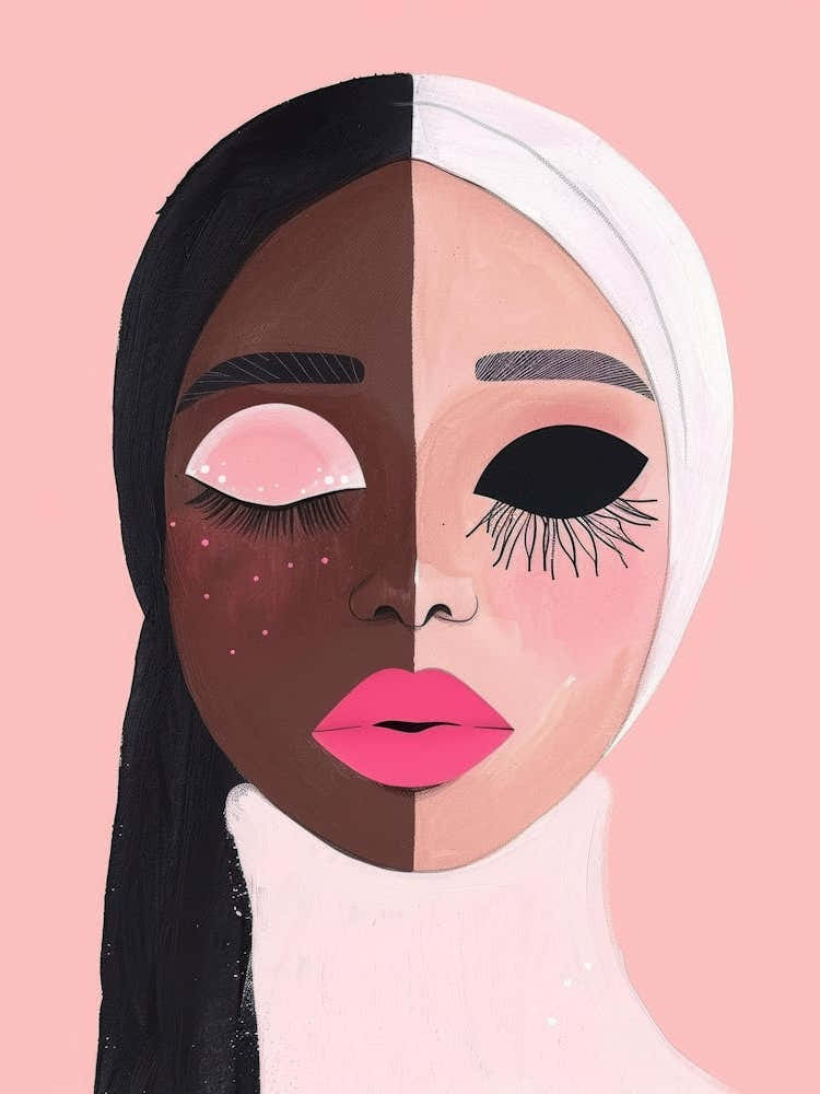 Black Woman With Pink Eyes 2