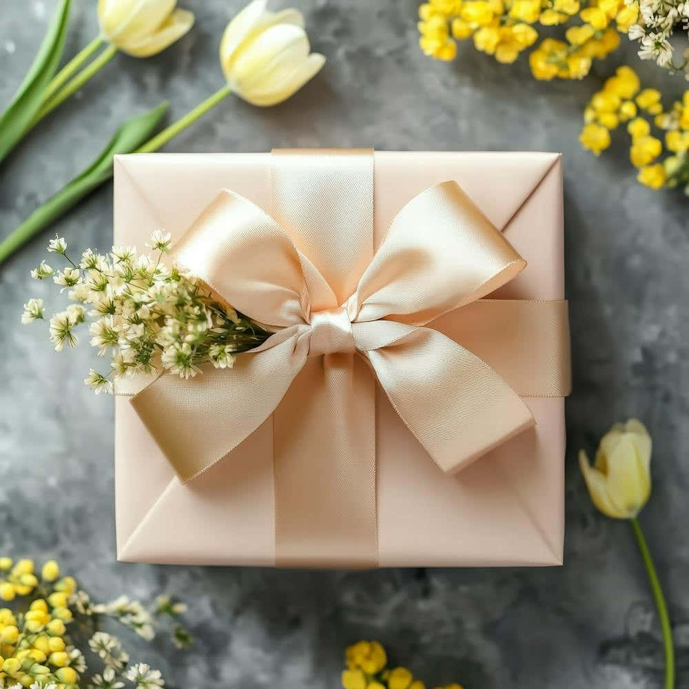 Gift Box With Flowers 1
