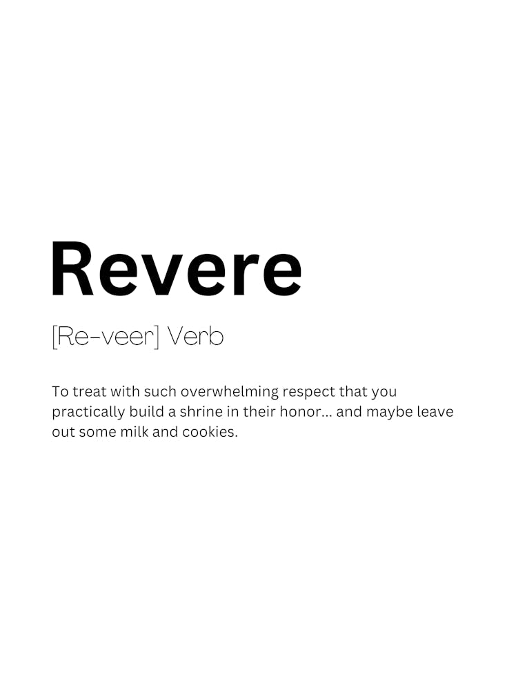 Revere Definition Meaning