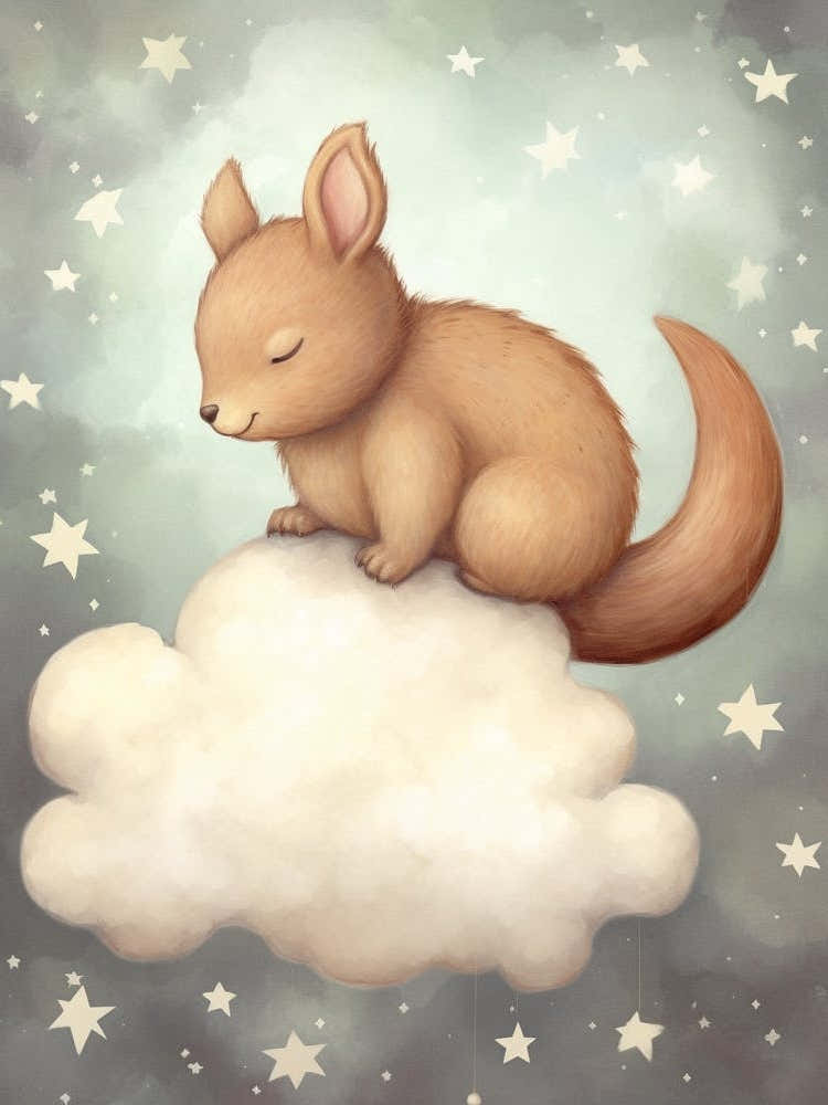 Sleeping Baby Squirrel