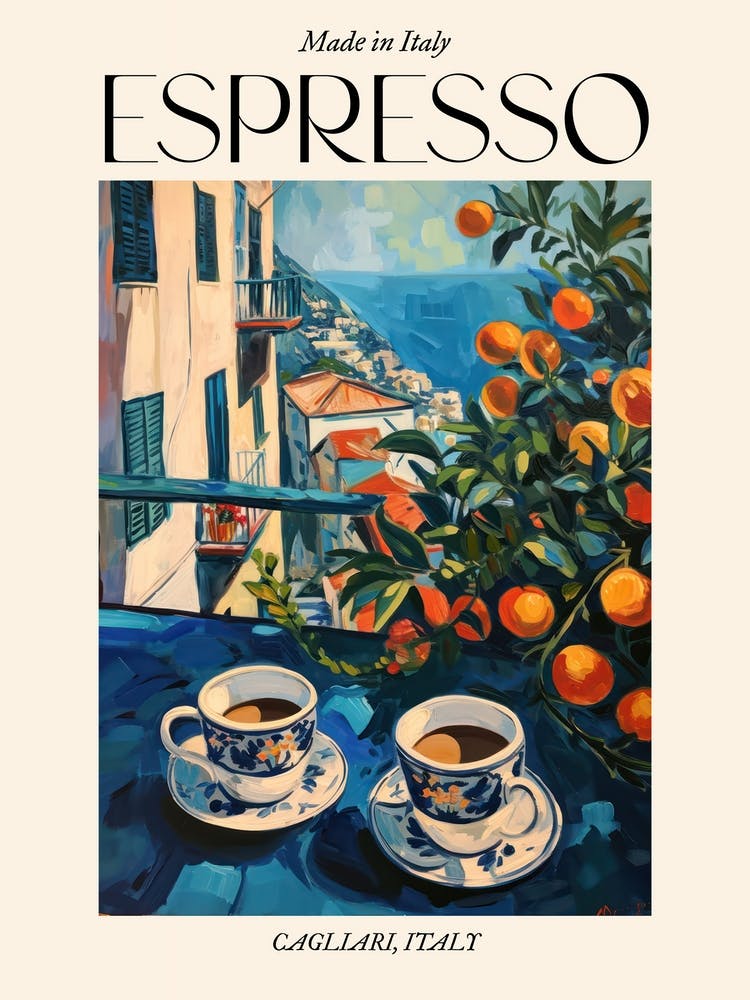 Cagliari Espresso Made In Italy 2 Poster