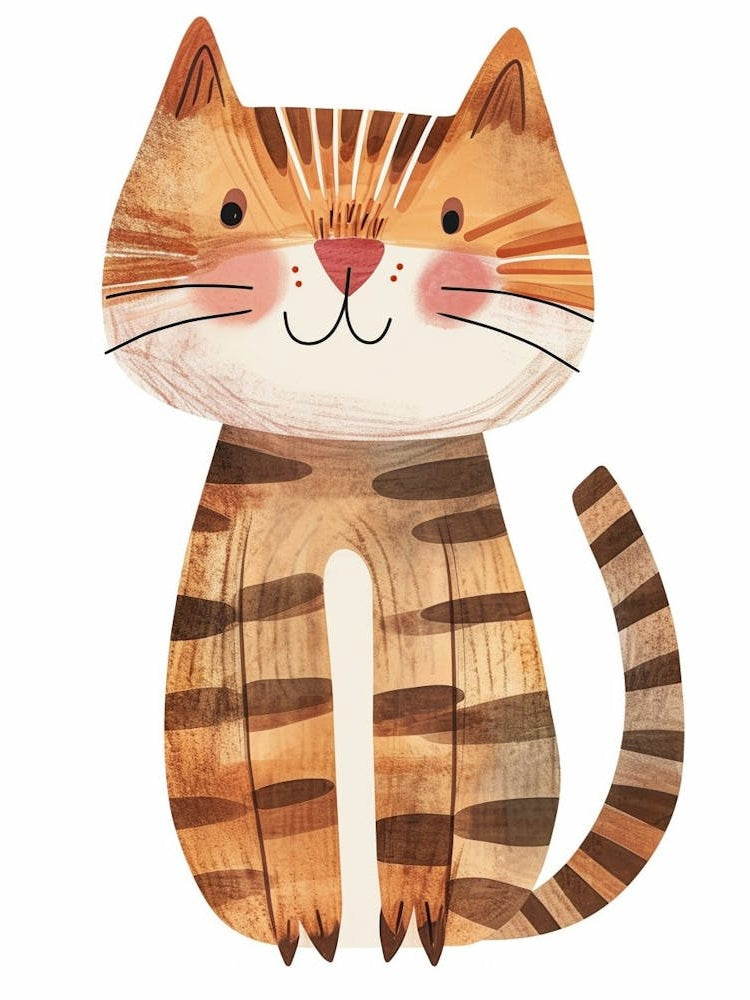 Toyger Cat Clipart Illustration 4