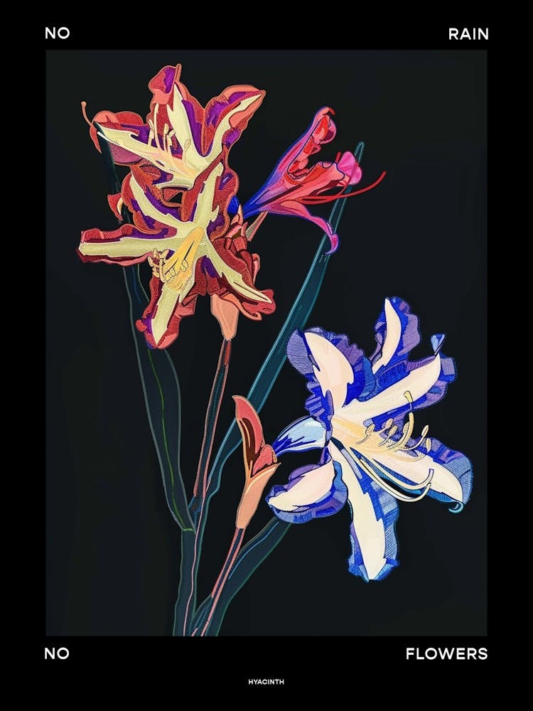 No Rain No Flowers Poster Hyacinth 3
