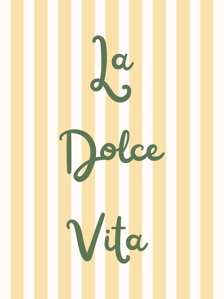 La Dolce Vita Coastal Poster