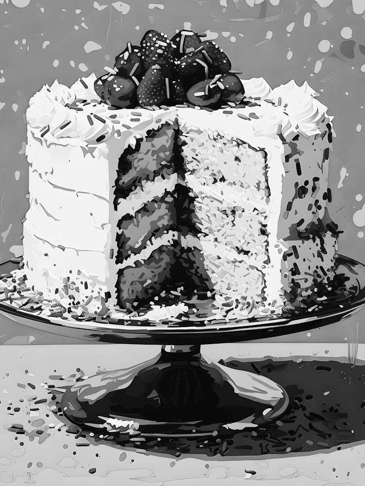 Black And White Cake
