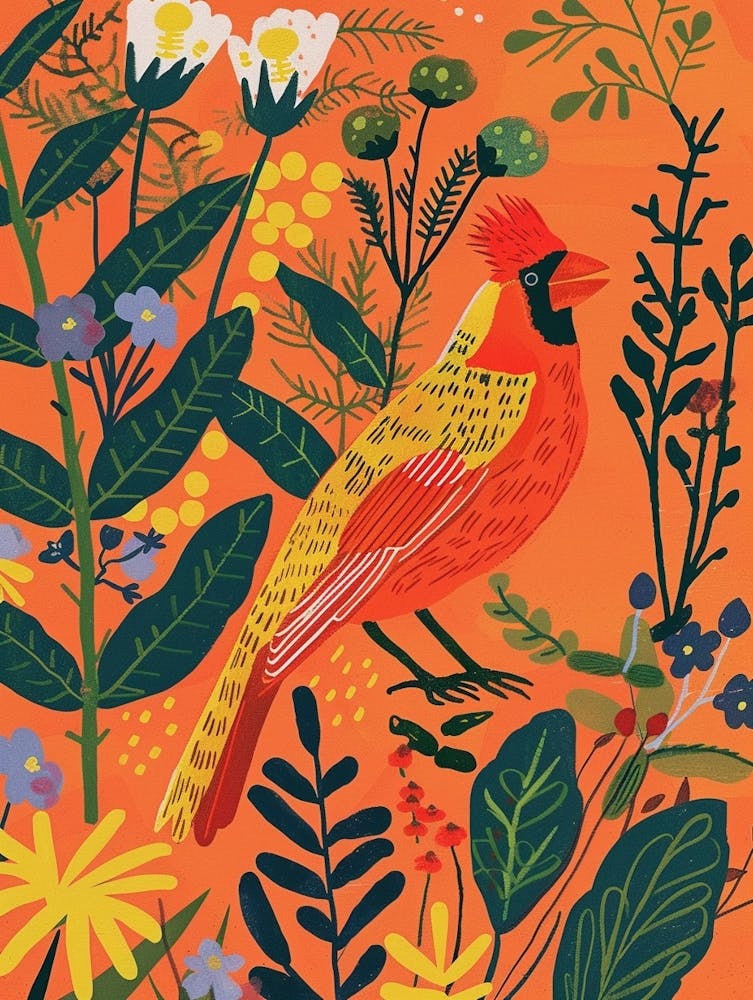 Spring Birds Cardinal 1