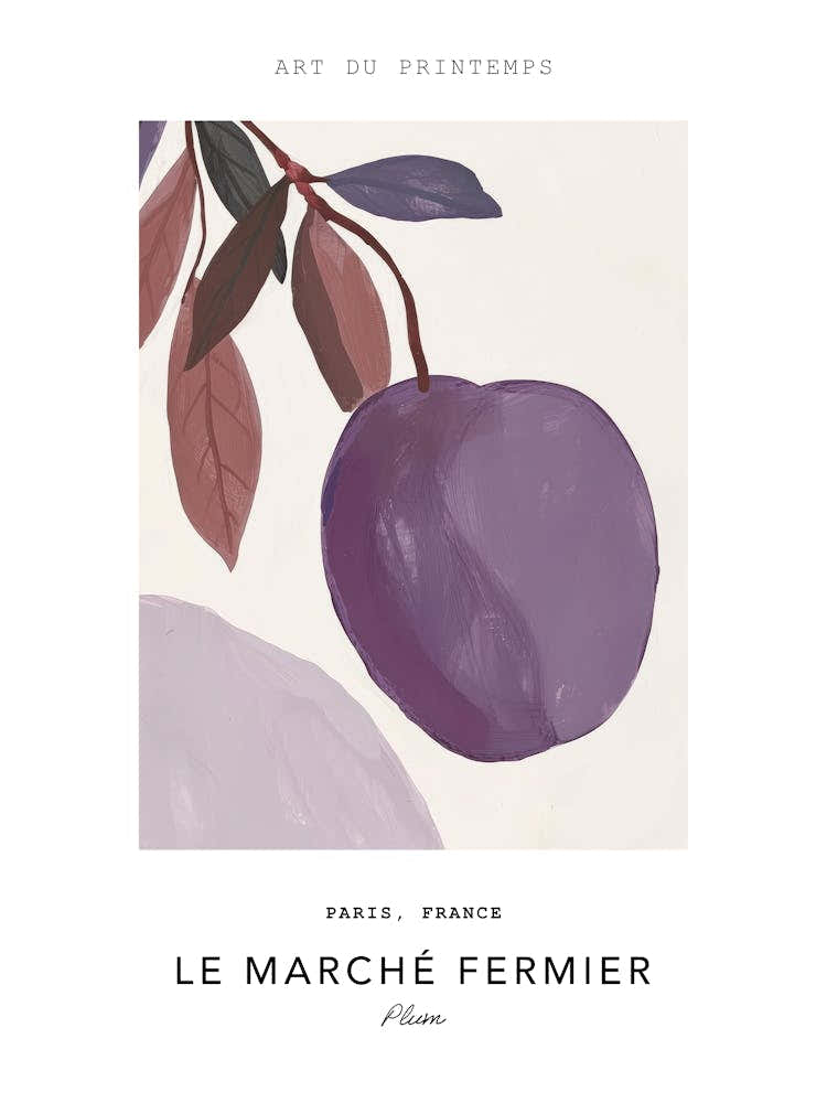 Plum Le Marche Fermier Poster 1
