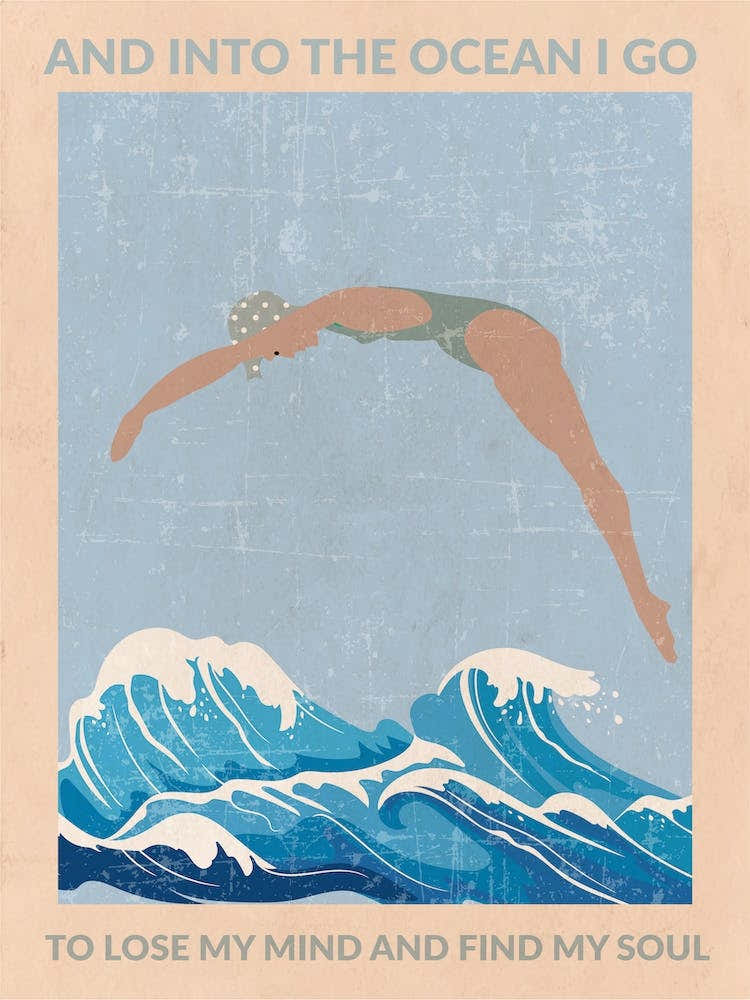 Into The Ocean I Go (Grey)