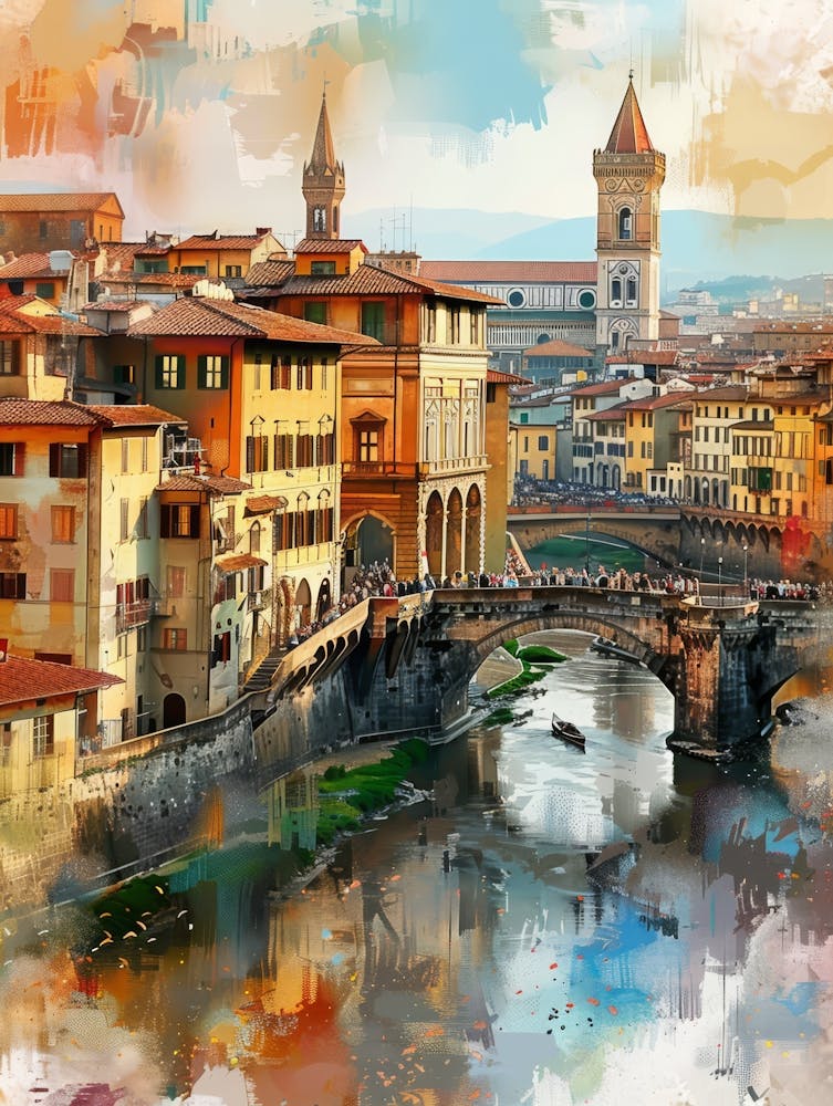 Generate Beautiful Vibrant And Modern Wall Art On Different Themes, Travel, Italy 26